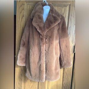 Plush Faux fur Zara Woman coat